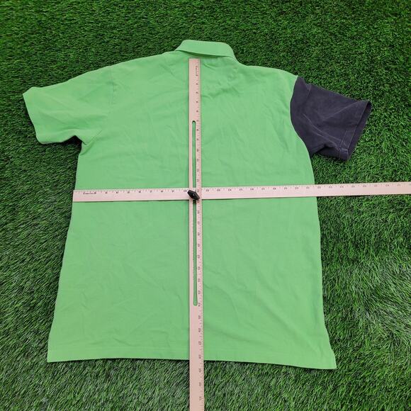 Lacoste Polo Shirt Large 22x28 Patch-Logo Colorblock - Picture 5 of 14